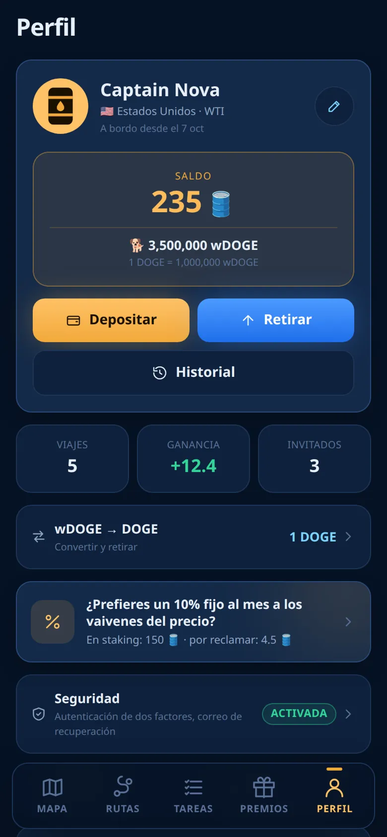 La pestaña Perfil