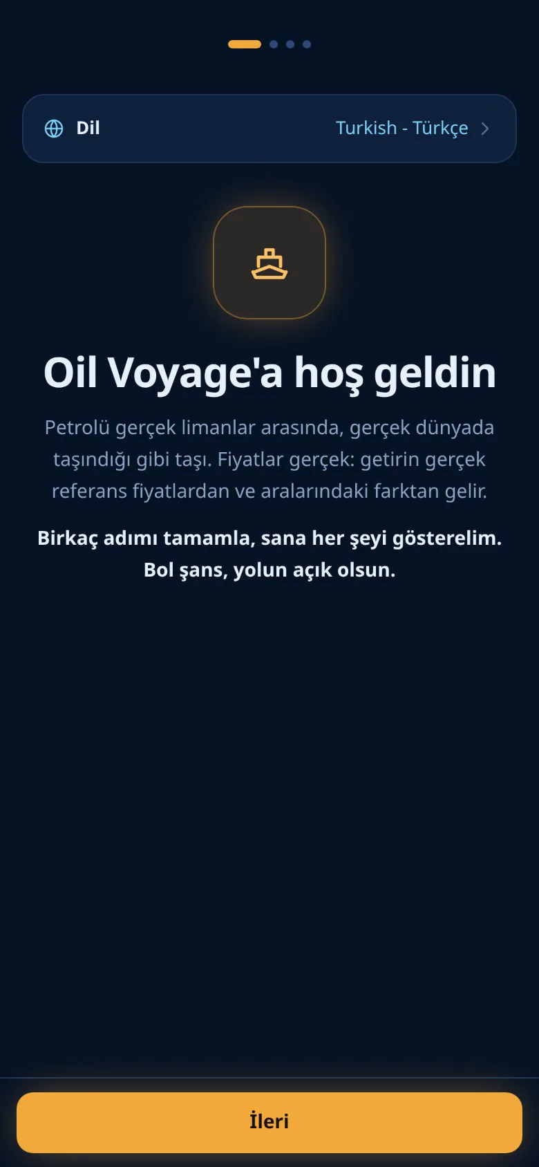 Kaydın ilk adımı: dil ve hoş geldin metni